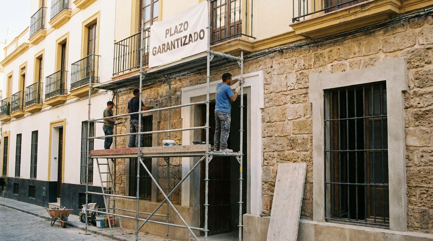 Imagen ilustrativa sobre rehabilitaciones de edificios en andalucía con plazo garantizado