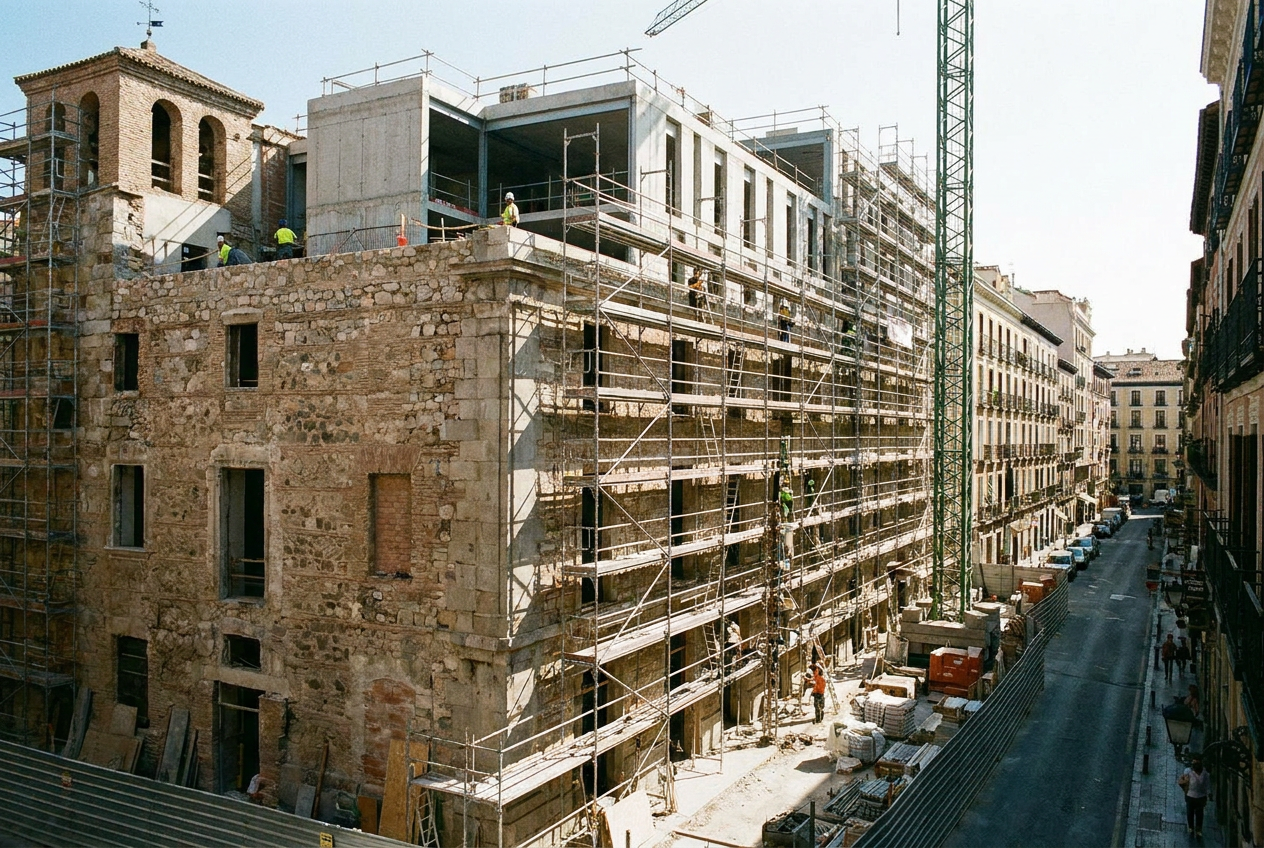 Imagen ilustrativa sobre rehabilitaciones de edificios en españa